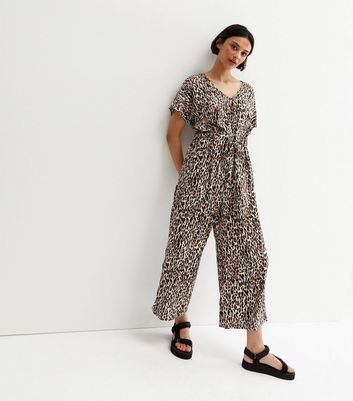 new look leopard print jumpsuit