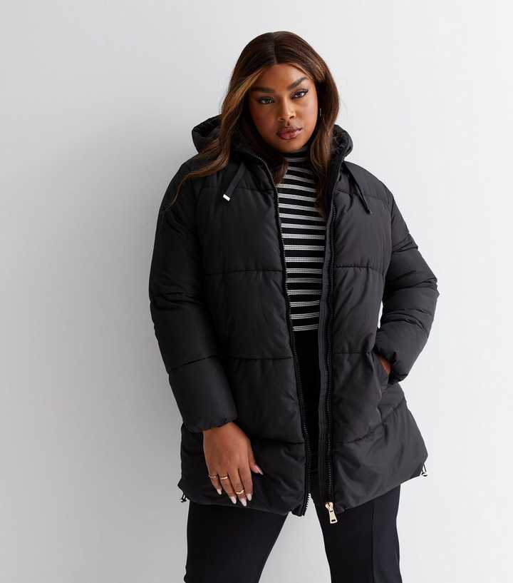 new look black jacket puffer