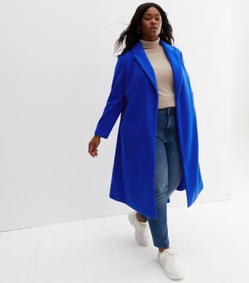 Royal blue plus deals size coat