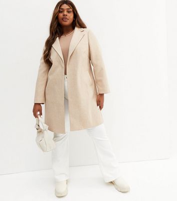 Long beige winter coat sale