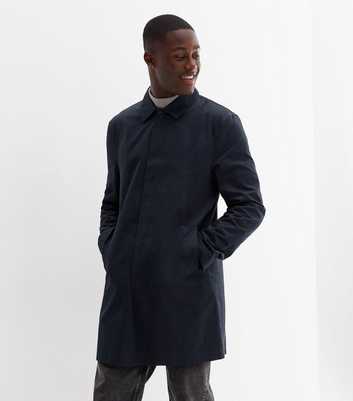 Navy Long Sleeve Collared Anorak