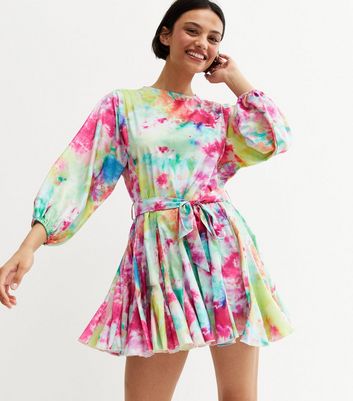 New look tie outlet dye dress