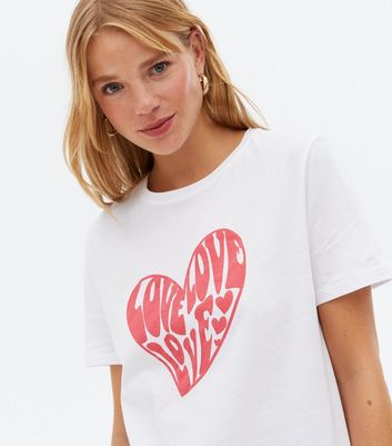 love heart tee shirt