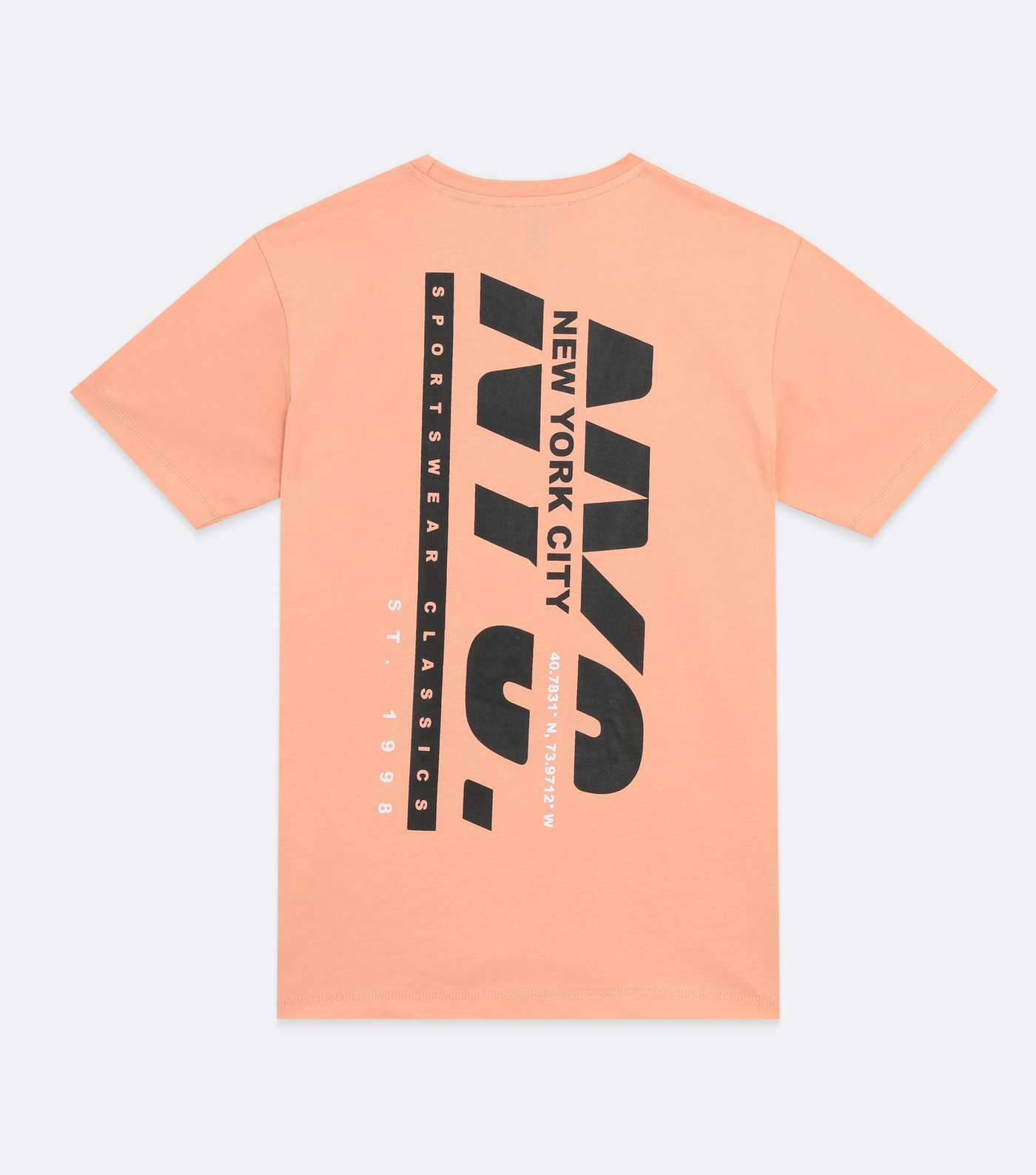 Boys Coral New York City Logo T-Shirt Image 6