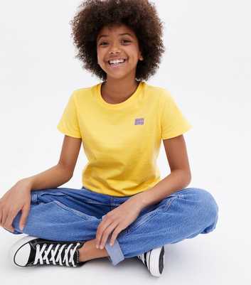 KIDS ONLY Pale Yellow Sunday Logo T-Shirt