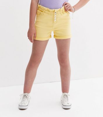 KIDS ONLY Pale Yellow Paperbag Shorts 
