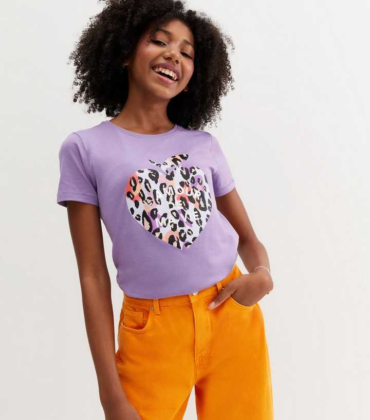 new look purple leopard print shirt