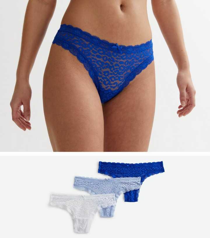Hanky Panky All Stars Low Rise Thong (blue/white) Women's Underwear