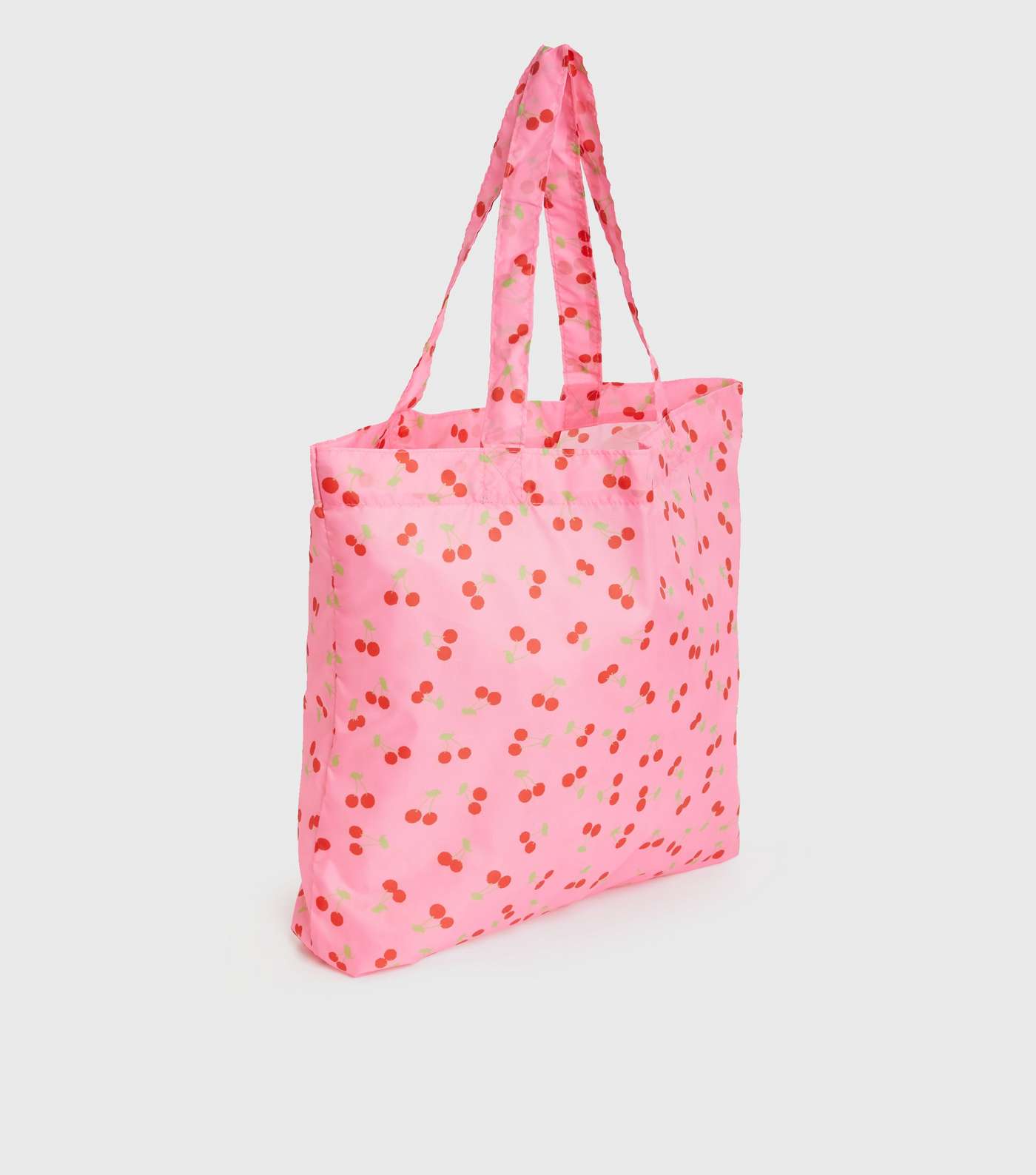 PIECES Pink Cherry Tote Bag Image 3