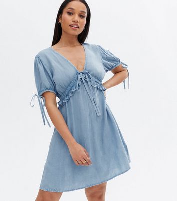 New look petite denim sales dress