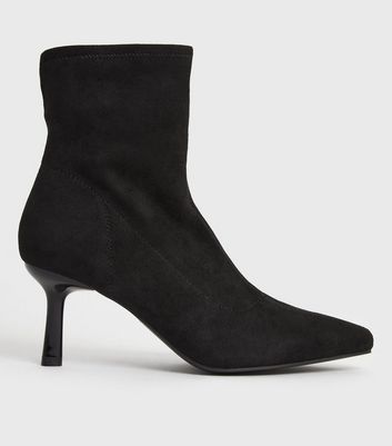 Lk Bennett Lou Kitten Heel Sock Ankle Boots, Roca Red Velvet Size 38 | eBay