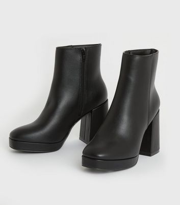 new look square toe boots