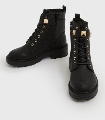 chunky biker boots womens