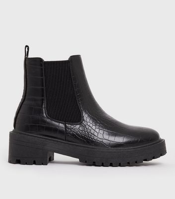 New look cheap heeled chelsea boots