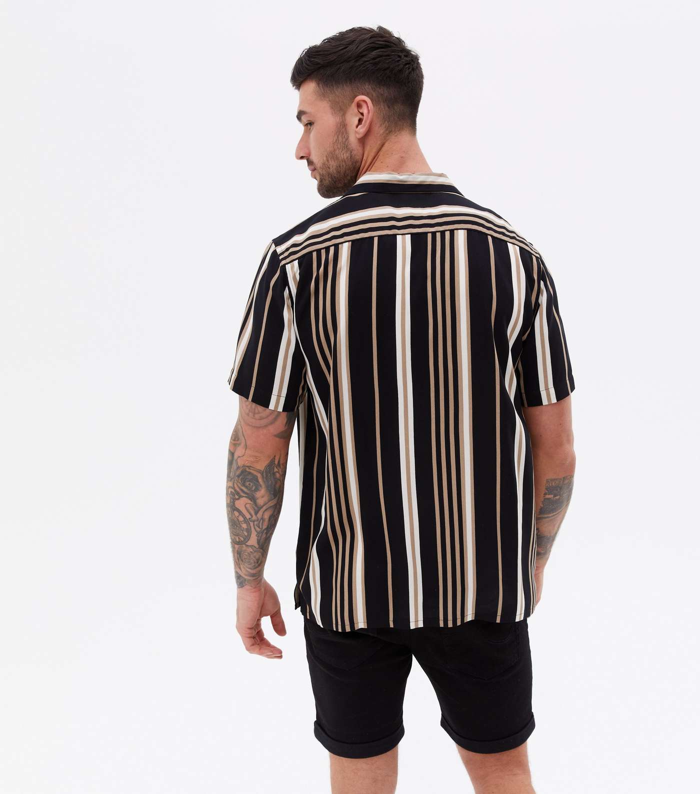 Black Stripe Short Sleeve Shirt Image 4