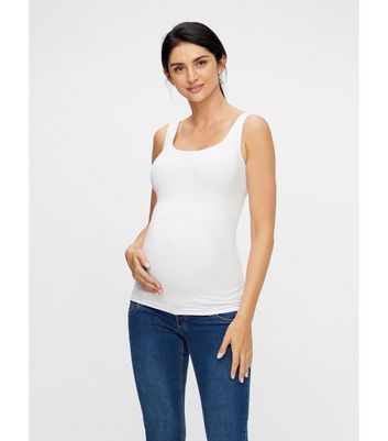 Mamalicious Maternity White Nursing Vest New Look