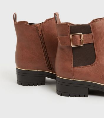 new look tan chelsea boots