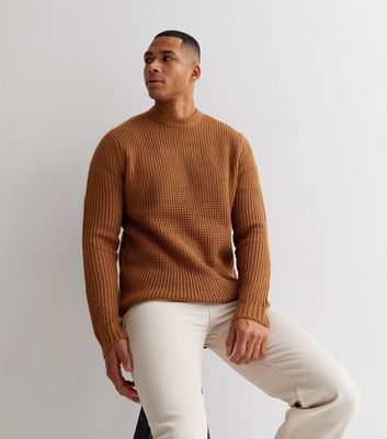 Only Sons Mid Brown Chunky Knit Jumper New Look