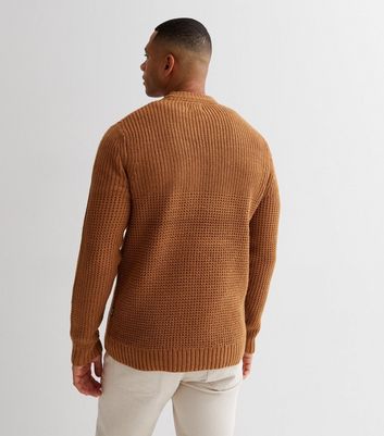 Only & Sons Mid Brown Chunky Knit Jumper | New Look