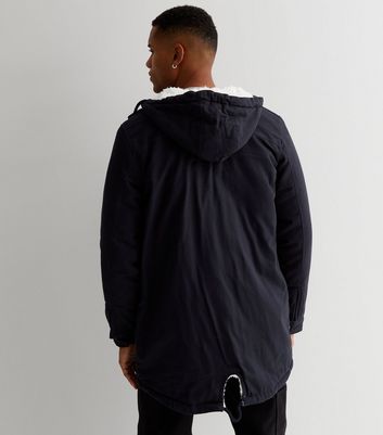 Only & sons parka with fleece lined on sale hood