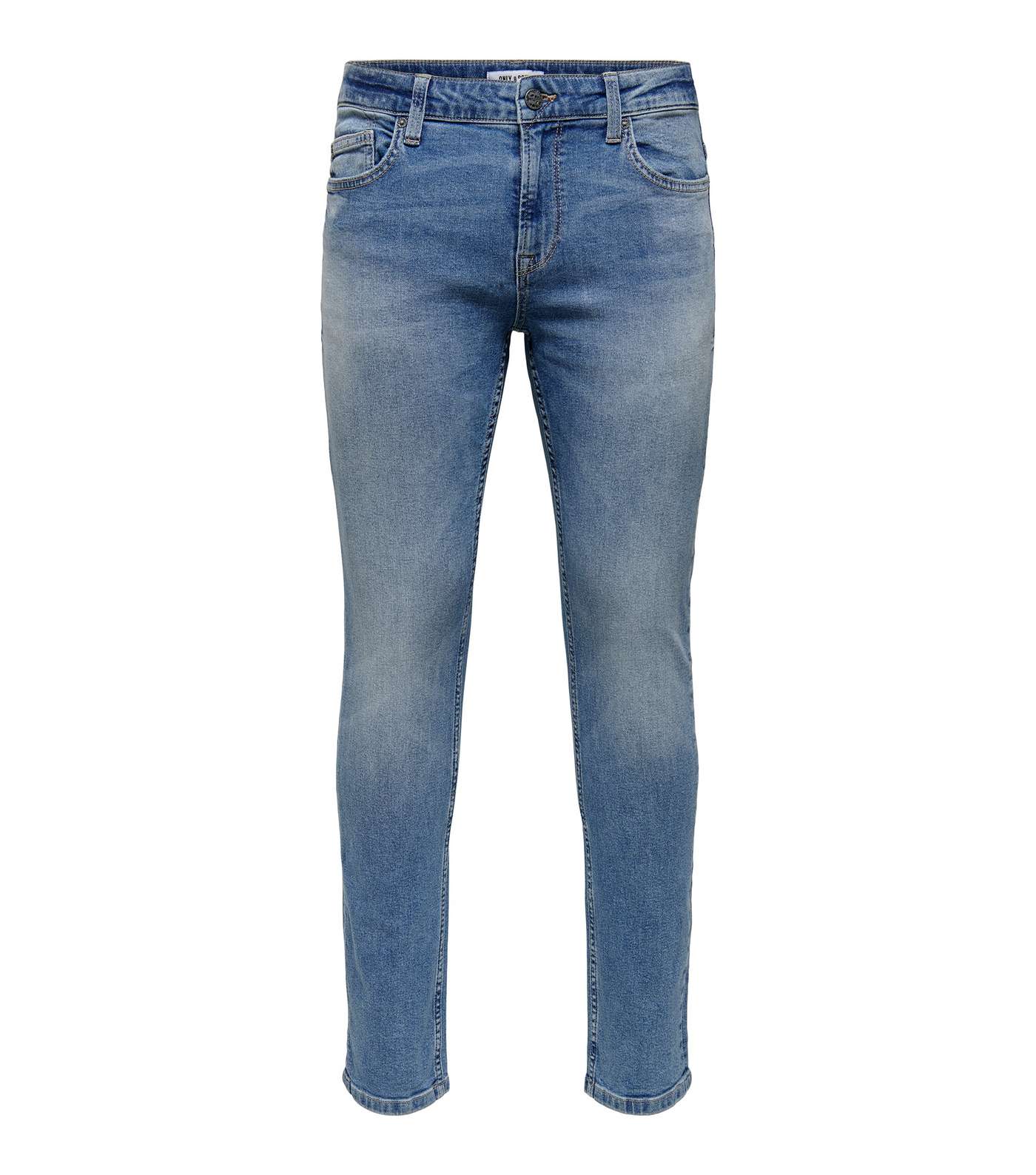 Only & Sons Bright Blue Slim Fit Jeans Image 4