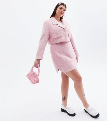 Too Cute for Words Curves Pink Mini Skirt