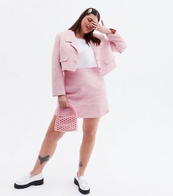 Damen Bekleidung Too Cute for Words Curves Pink Mini Skirt