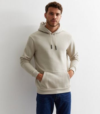 Men's Only & Sons Stone Pocket Hoodie New Look
