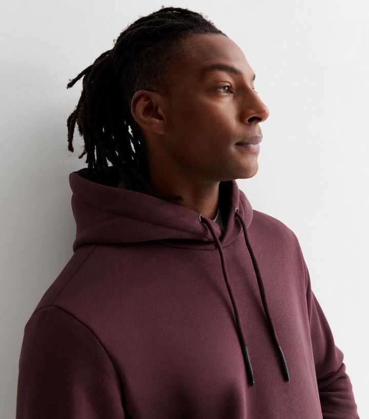 burgundy hoodie mens