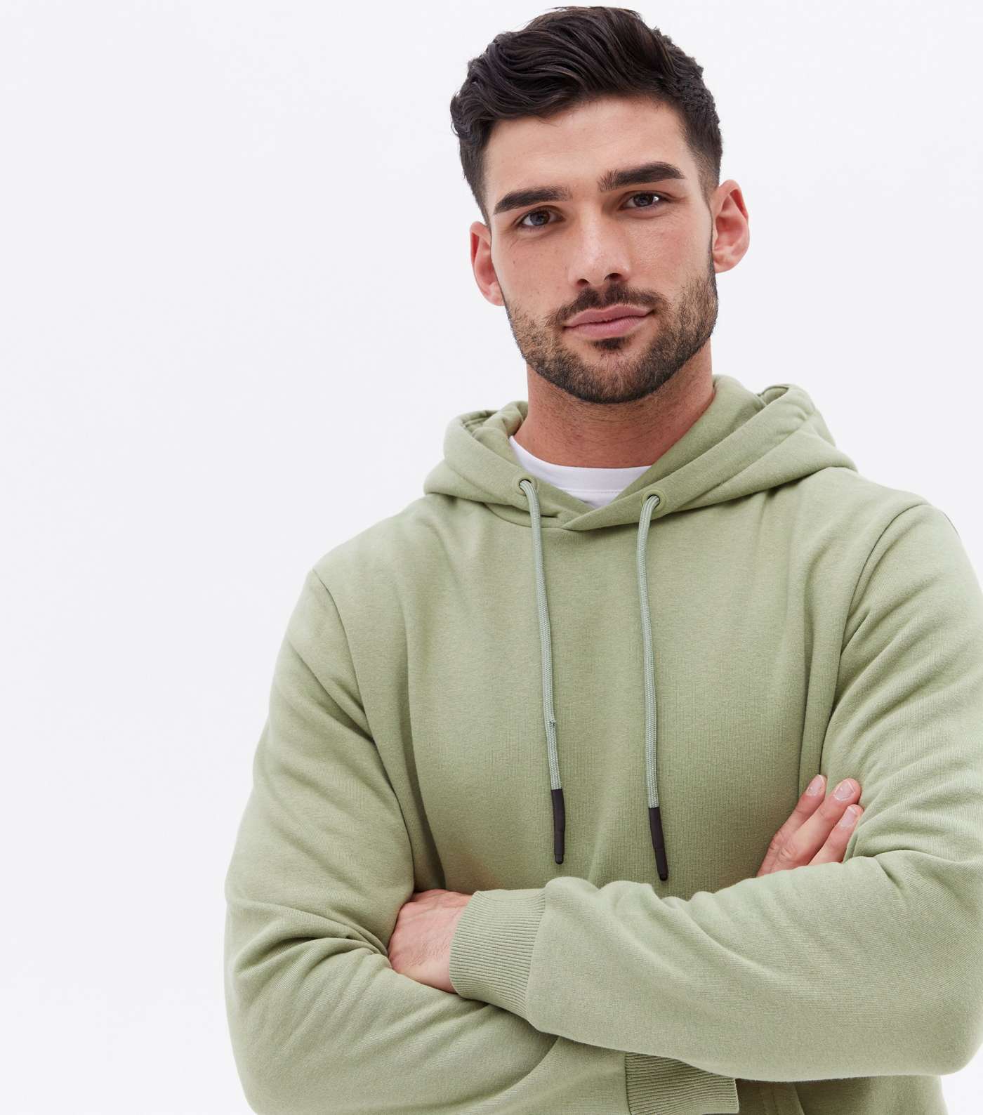 Only & Sons Khaki Pocket Hoodie Image 3