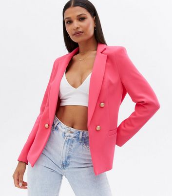 Pink blazer outlet new look