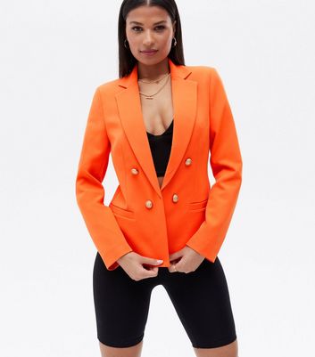 Orange blazer womens on sale uk