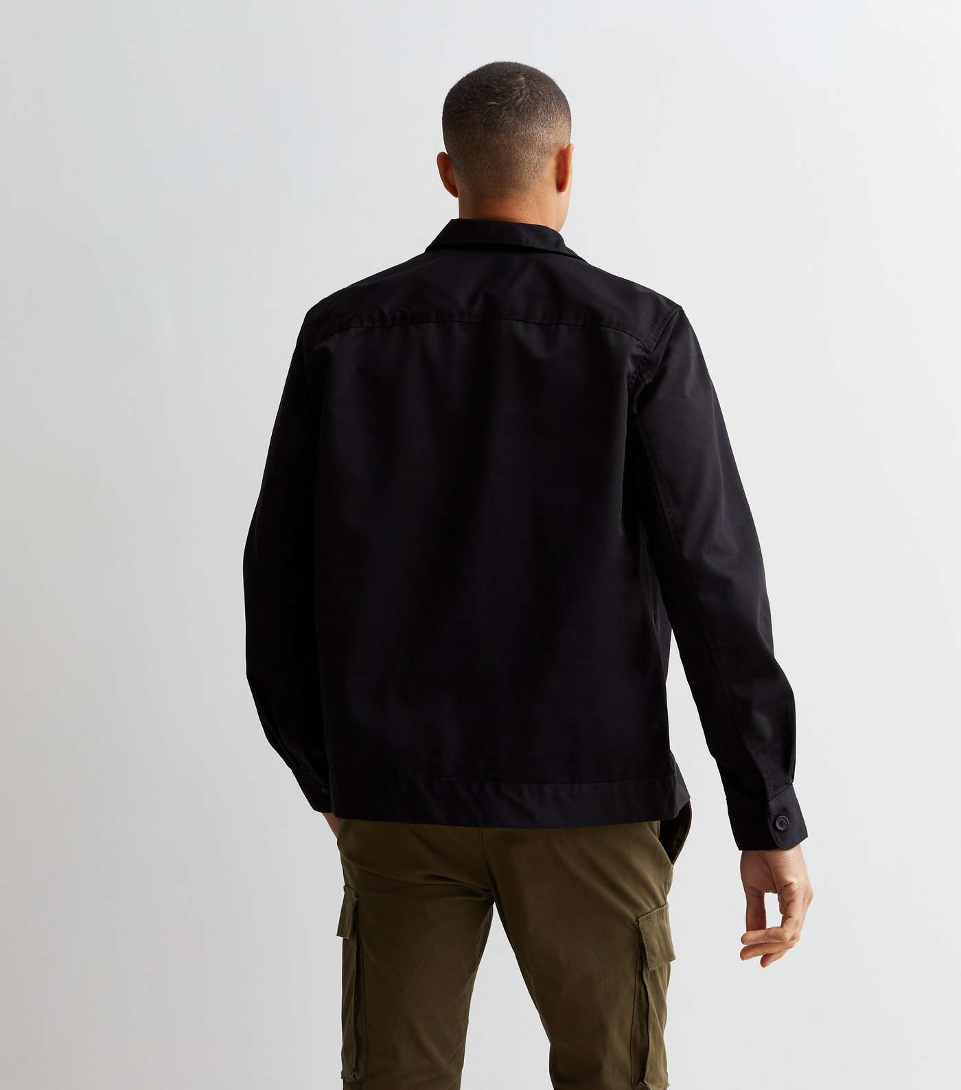 Only & Sons Black Double Pocket Overshirt Image 4