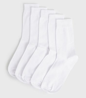 Girls 3 Pack White Bow Ankle Socks (Younger 6-Older 5.5) - Matalan - View #6