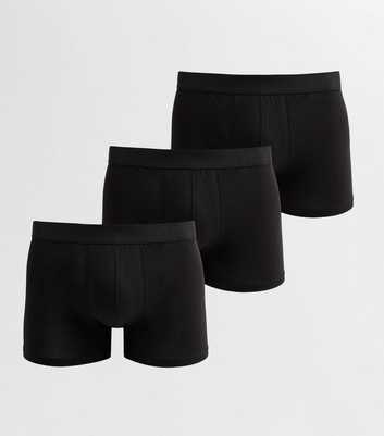 Pack of 3 Black Jersey Boxers