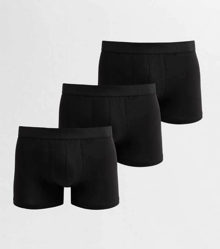 Pack of 3 Black Jersey Boxers
