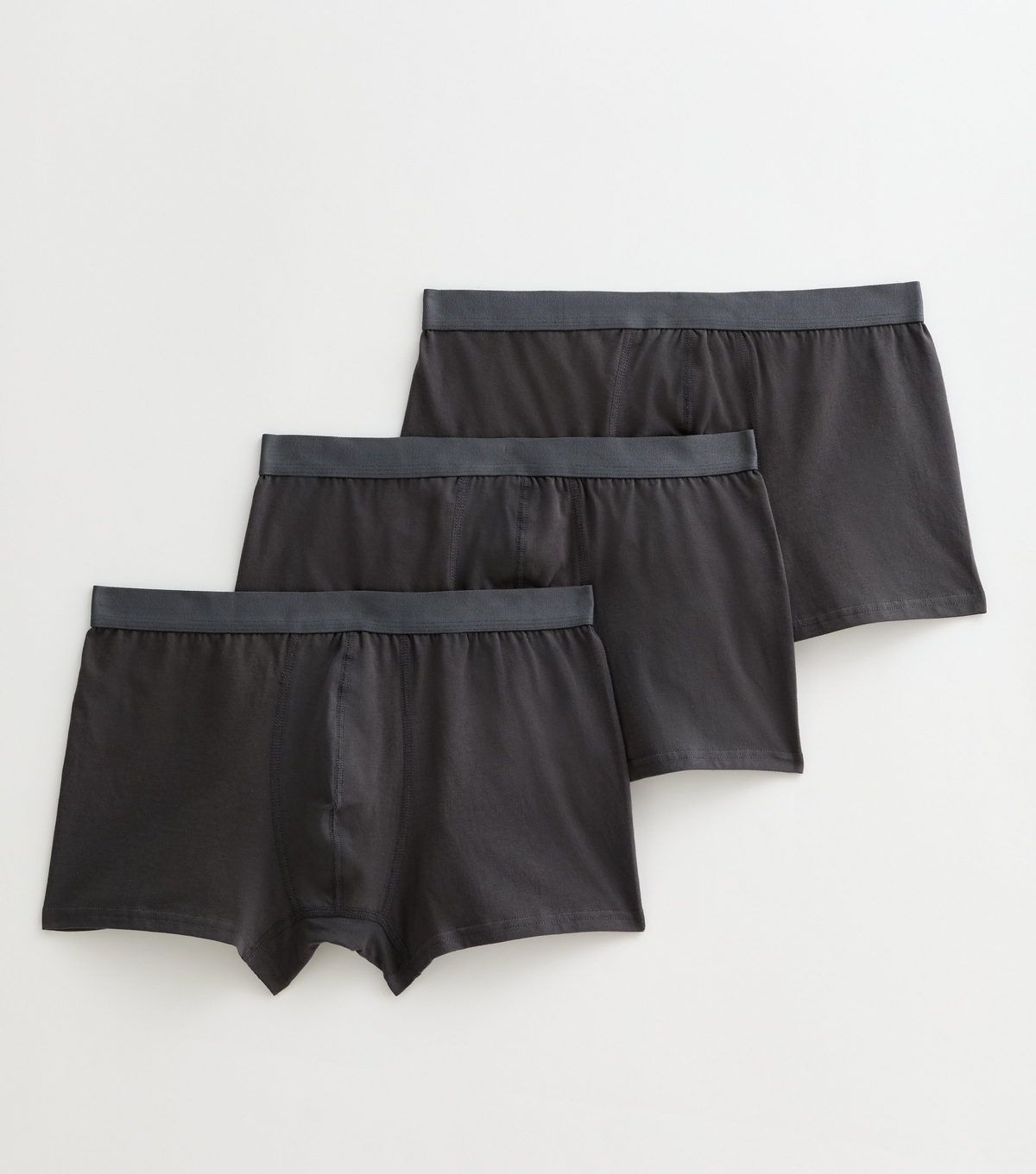 Men's 3 Pack of Black Cotton-Blend Boxers New Look