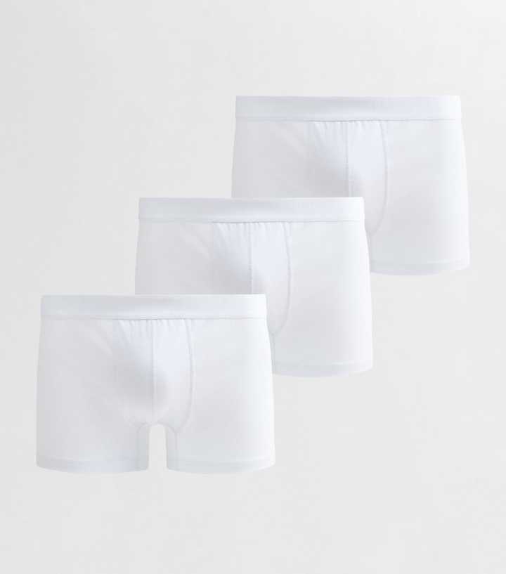 Pack of 3 White Jersey Boxers