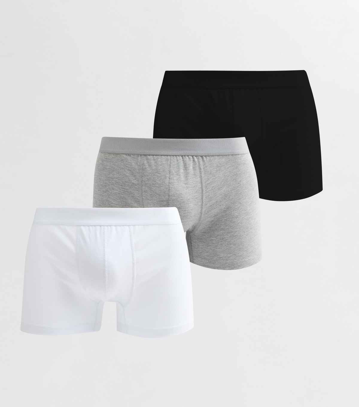 Men's Pack of 3 Multicoloured Jersey Boxers New Look