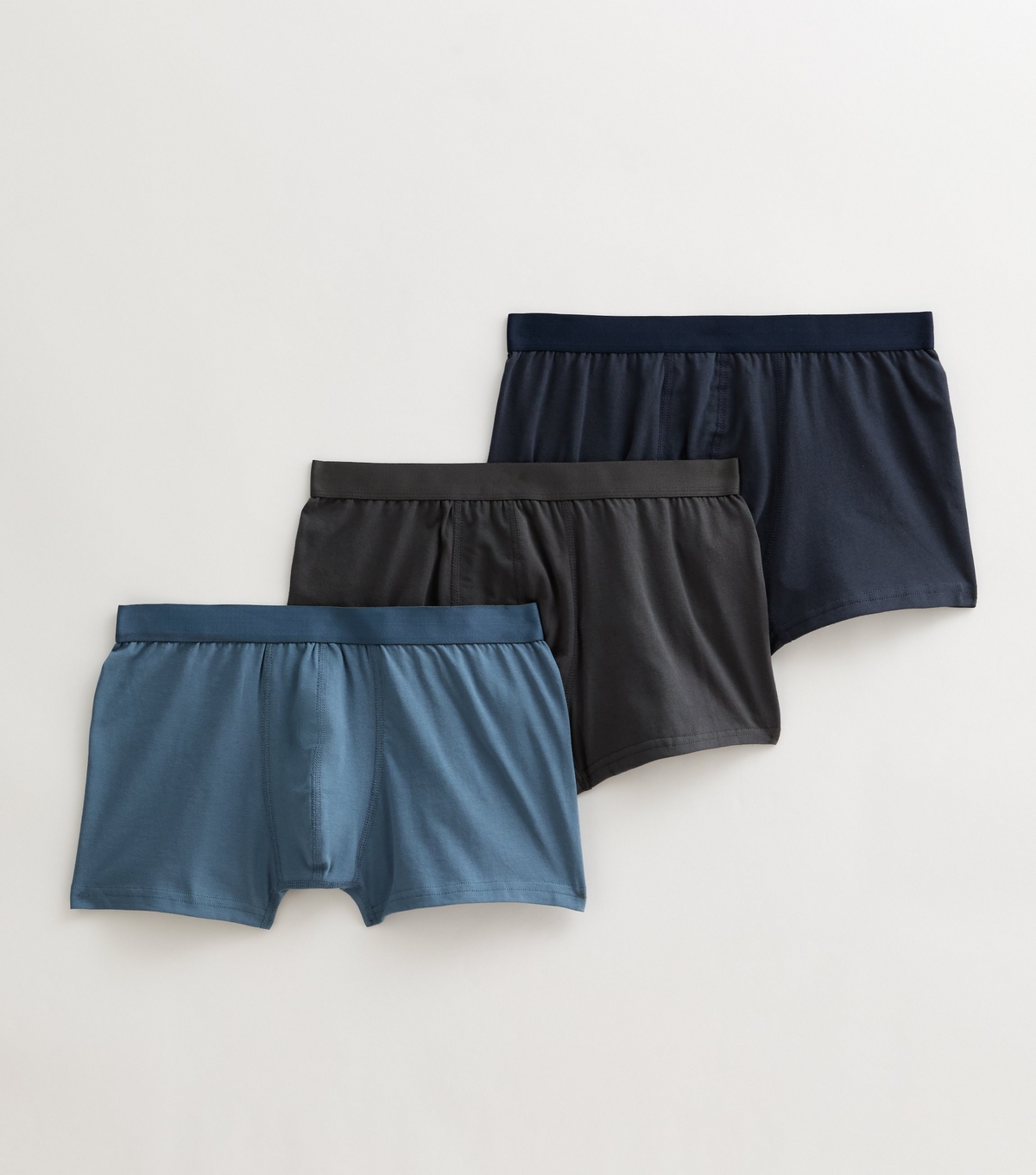 Men's Pack of 3 Multicoloured Jersey Boxers New Look