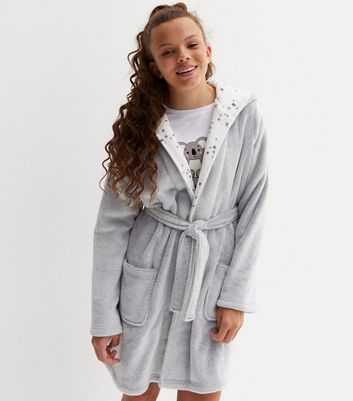 New look best sale grey dressing gown