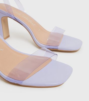 wide fit lilac heels