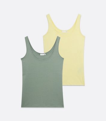 Click to view product details and reviews for Mamalicious Maternity Yellow And Green Jersey Vests New Look.