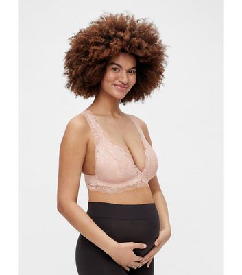 pink maternity bra