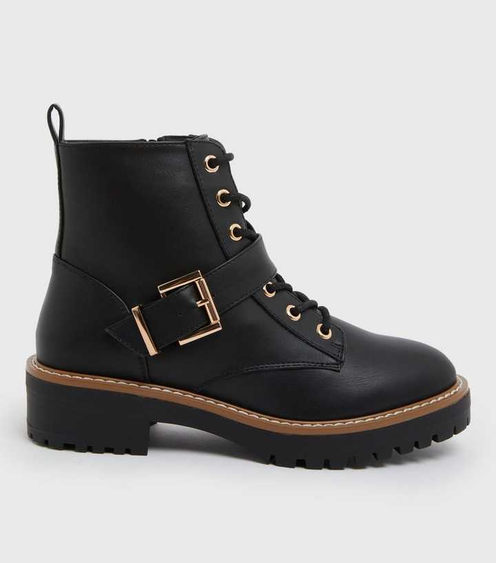 new look girls black boots