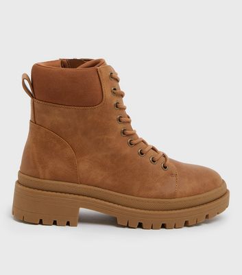 Girls tan 2025 leather boots