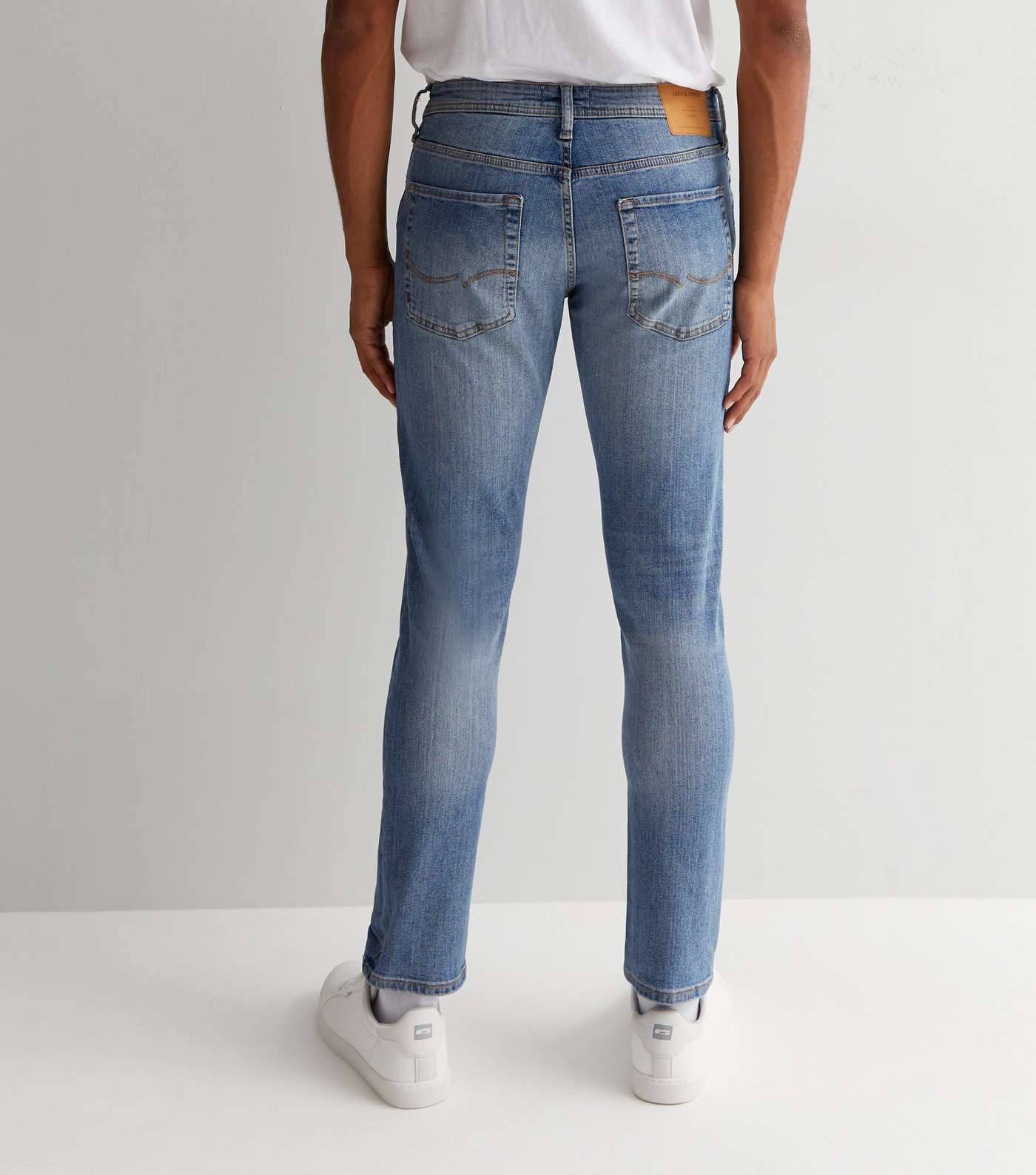 Jack & Jones Bright Blue Slim Fit Jeans Image 4