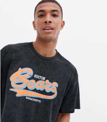 Black Boston Bears Varsity Logo T-Shirt
