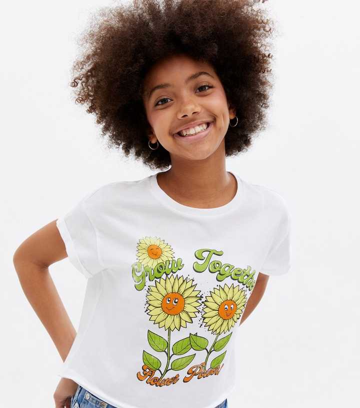 girls sunflower shirt