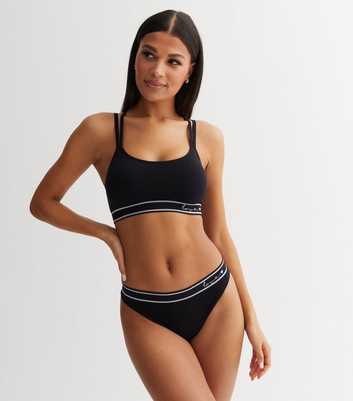 Black Love Logo Seamless Thong